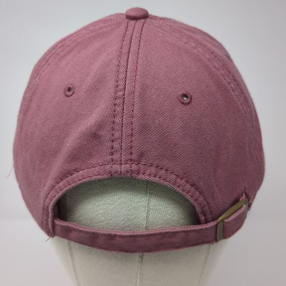 Wine Slideback Baseball Cap Red One Size Adjustable Embroidered State Of Mine - Picture 5 of 8